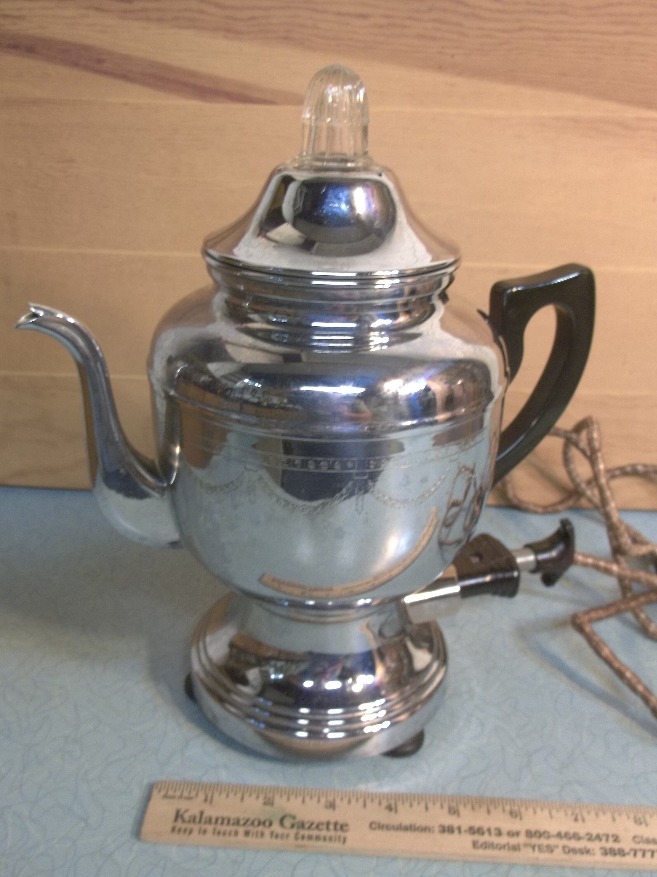 Vintage Farberware Chrome Percolator 