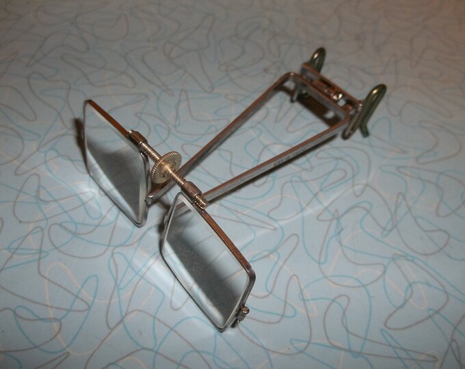 Vintage Jewelers Clip on Adjustable Magnifying Glasses Etsy