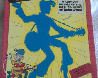 Vintage Magazine/Book: "Rock Toons A Cartoon History of the Forst 30 years of Rock 'N' Roll"