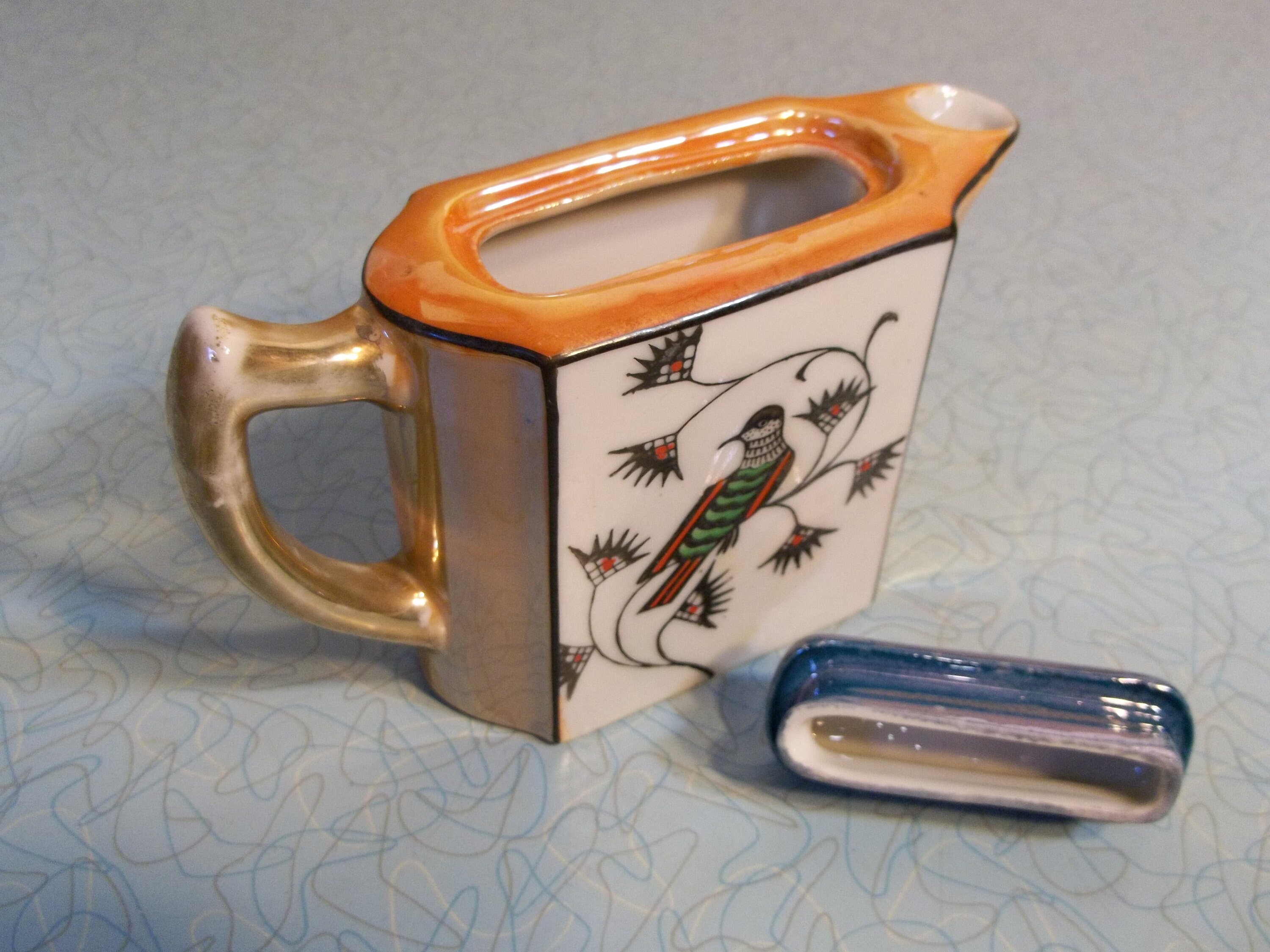 Vintage Japanese Hand Painted 1 Cup Rectangular Tea Pot - Etsy