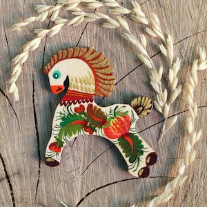 Imán de refrigerador de caballos -imanes de animales -regalos para amantes de los caballos -figuras de animales rústicos imanes de madera de alta calidad para los amantes de los animales