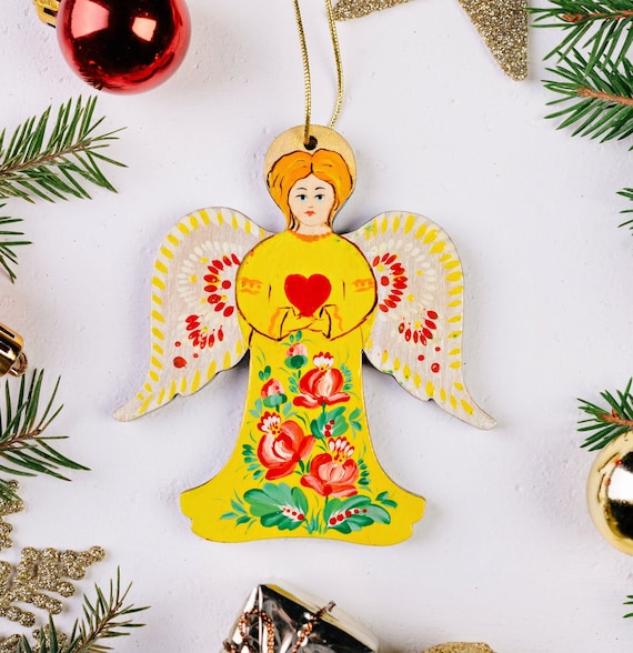 Puntale Per Albero Di Natale A Forma Di Angelo - Decorazione Natalizia, 20x10 Cm, Significato Di Amore E Pace, Adatto A Alberi Di Tutte Le Dimensioni