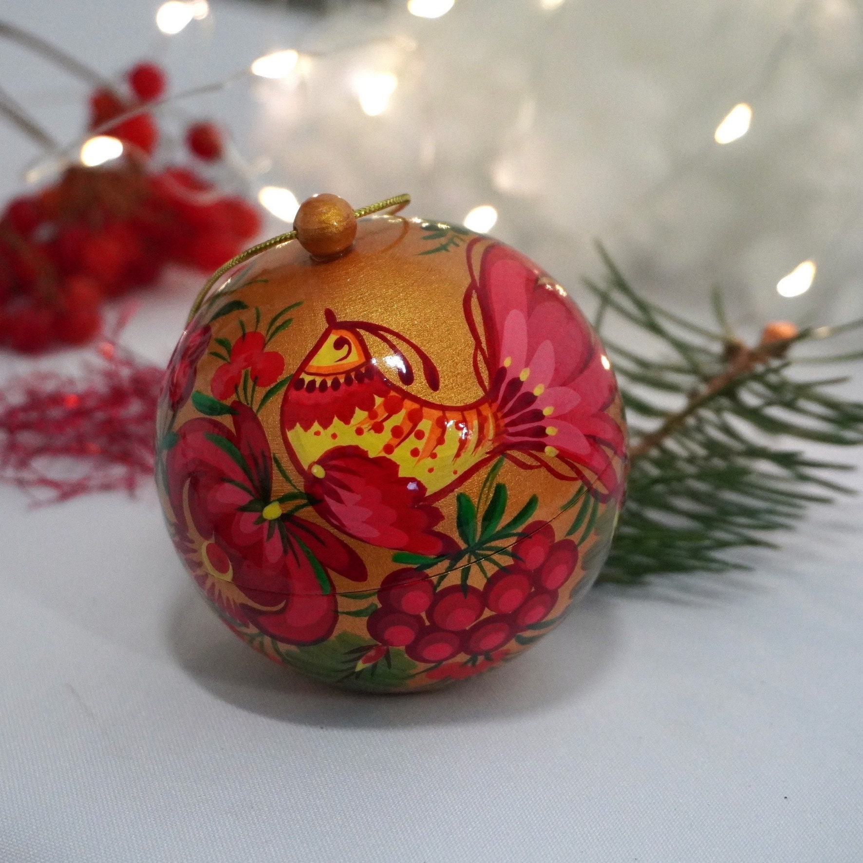 Boules De Noël Ornements Oiseaux - Décorations Sapin élégantes - Matière ABS 7x7x7 Cm - Pour Intérieur/extérieur - Idée Cadeau Festive