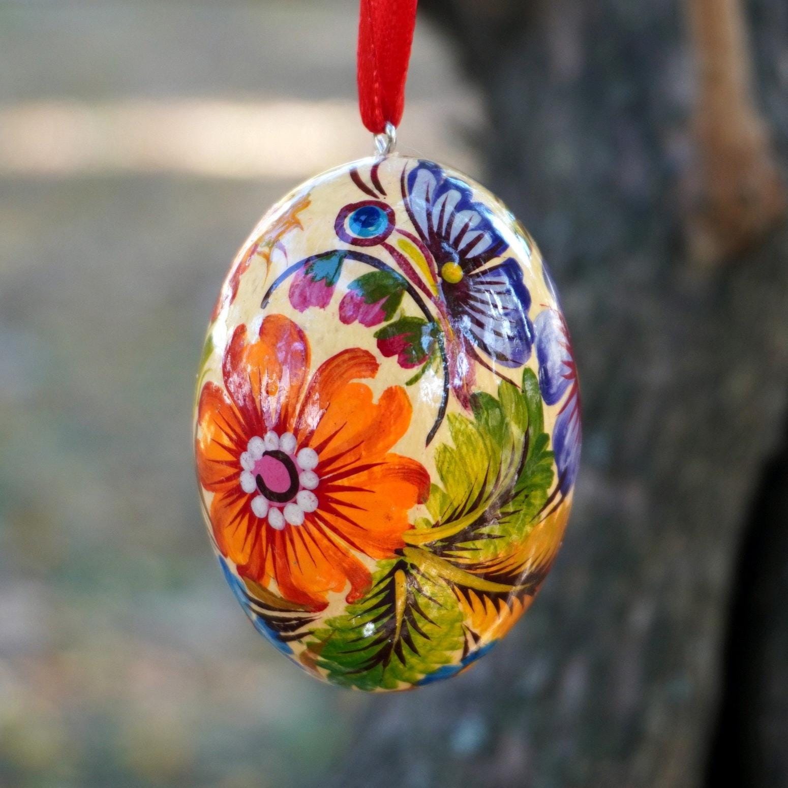 Ukrainian Pysanka Wooden Hand Painted Easter Eggs to Hand to the Easter ...
