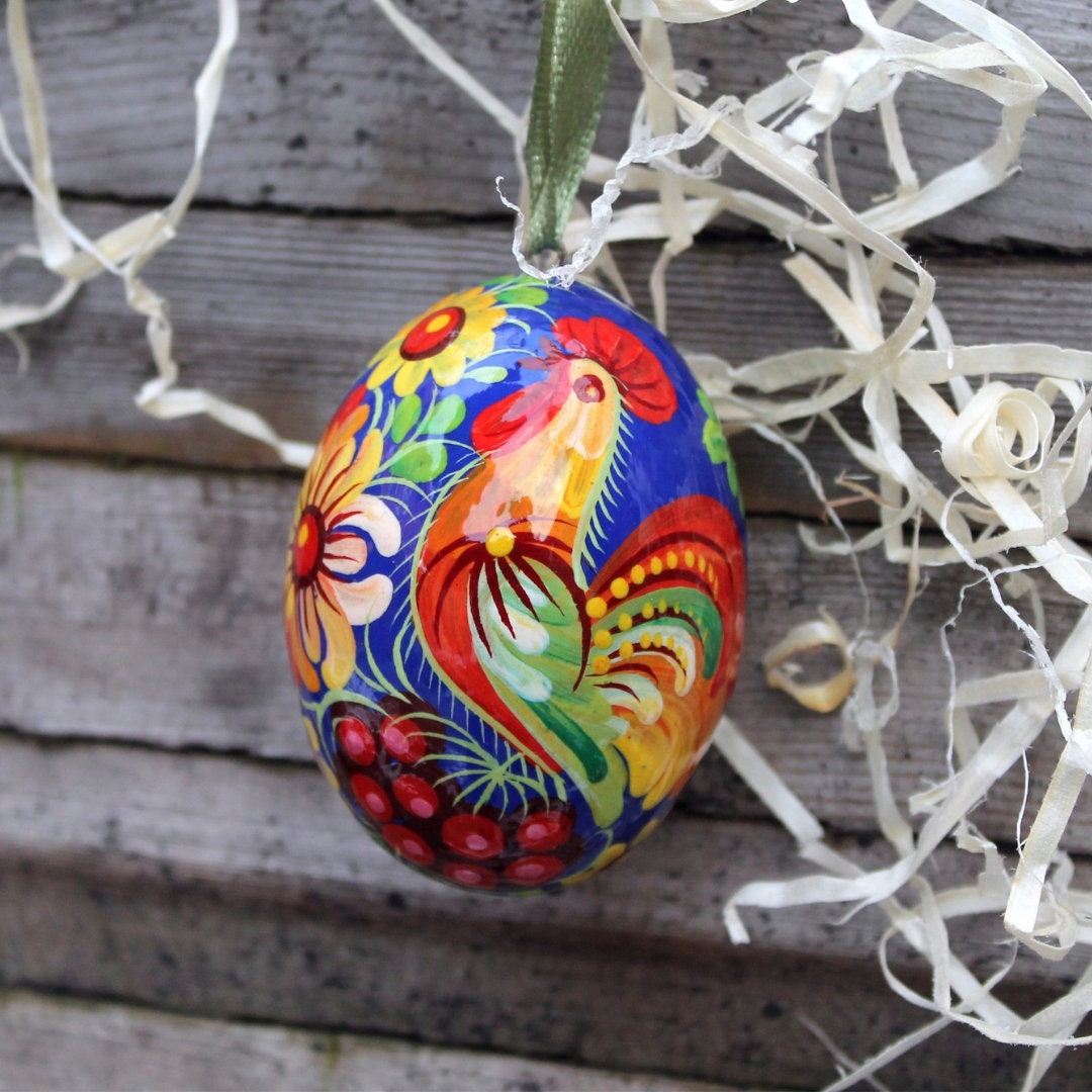 Œufs De Pâques Peints à La Main - Décoration Artisanale (occasion)