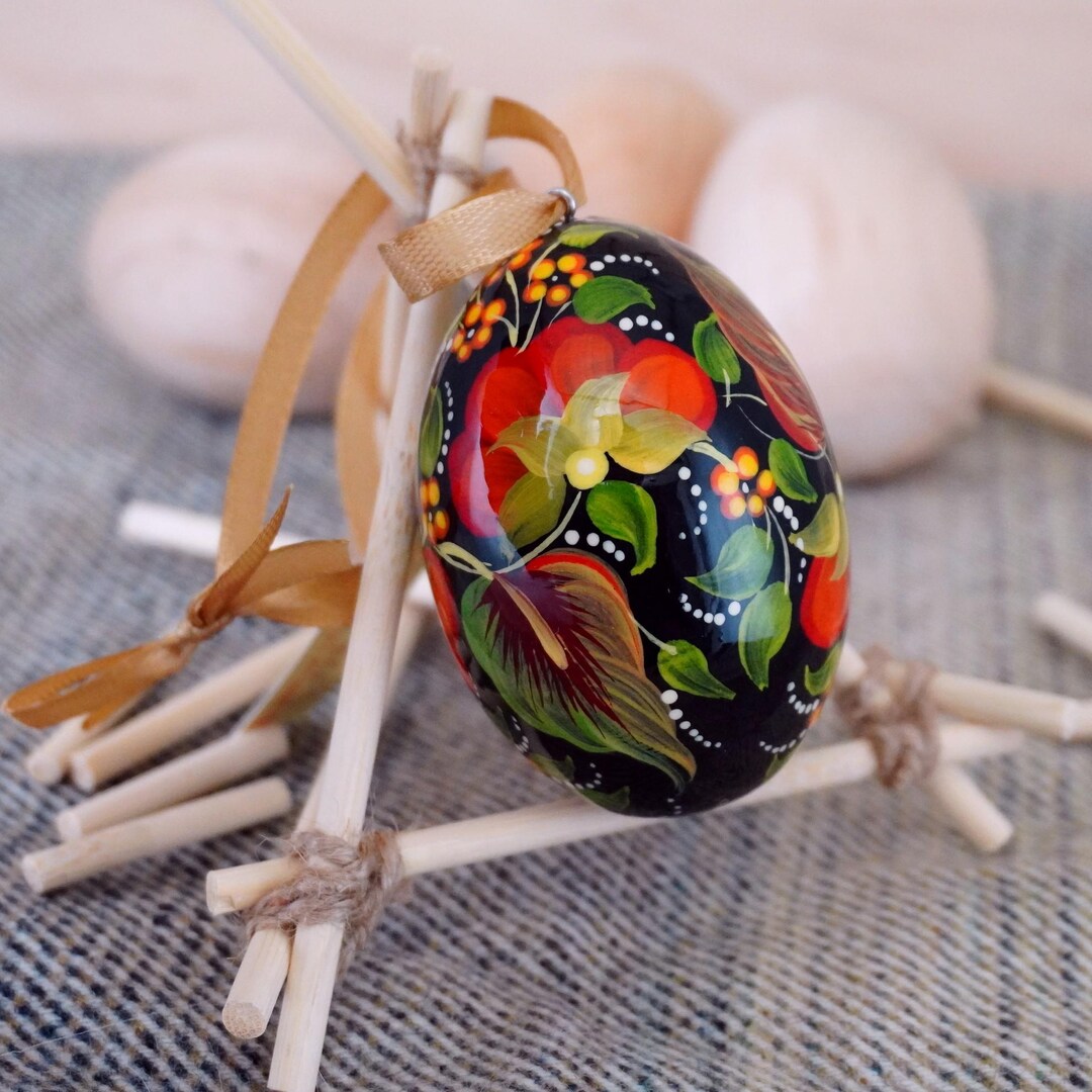 Ukrainian Easter Egg - Wooden Hand Painted Easter Eggs From Ukraine ...