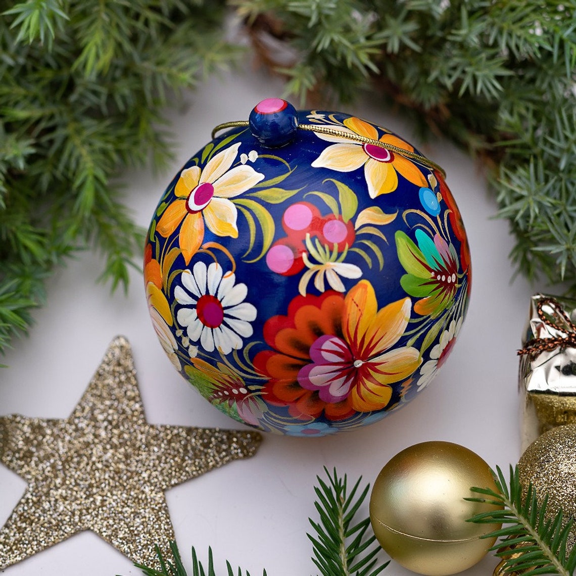 Hochwertige Weihnachtskugeln aus Holz mit HausMotiv Etsy