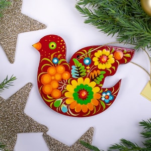 Animal Bell Hanging  Hand Carved Painted Wooden Decor Christmas tree –  Wooden Islands