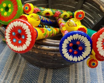 Handgefertigte Flöte, Pfeife aus Holz, öko Spielzeug, ukrainisches traditionelles Kunsthandwerk