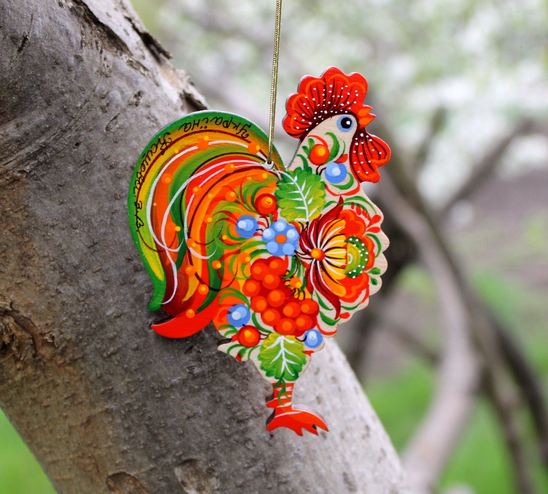 Rooster Christmas Ornaments 
