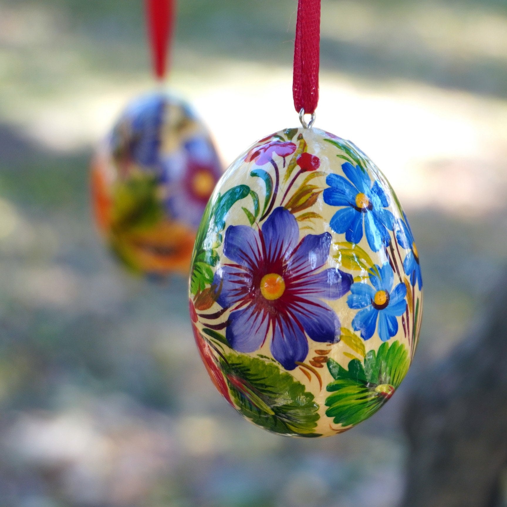 Ukrainian Pysanka Wooden Hand Painted Easter Eggs to Hand to the Easter ...