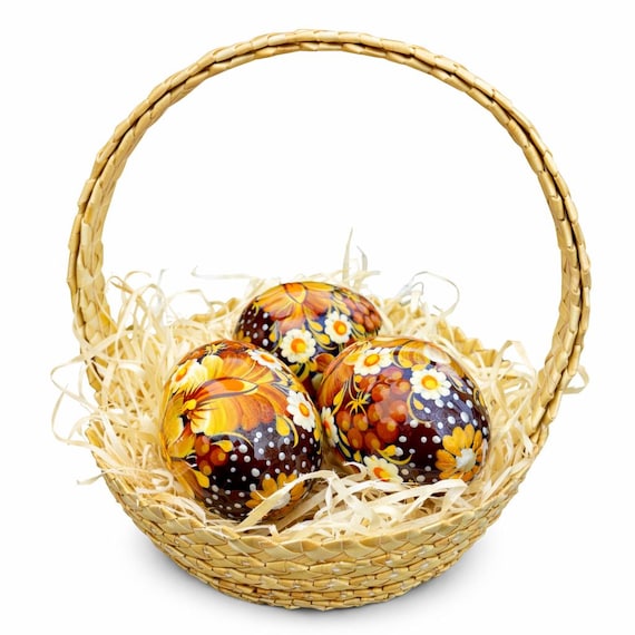 Cestino Pasquale In Legno KF Con 2 Ciondoli – Compensato Betulla 3 Mm, 18x12x16 Cm – Decorazione Pasquale Fai Da Te, Regalo Per Bambini - 3