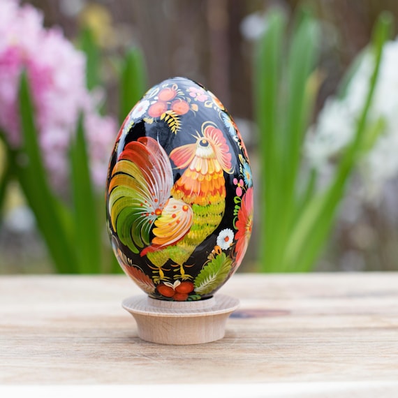 DKINY Set di 50 Uova di Pasqua in Legno per Bambini, Fai da Te, Dischi con Adesivo di Colore, Arte e Artigianato, Decorazione Pasquale, Regalo per Ragazzi