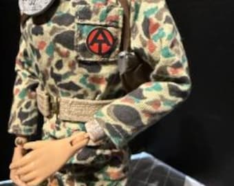 Juego de pegatinas con el logotipo del uniforme de la figura del Equipo de Aventuras de G.I. Joe - Tela mate - Juego de seis