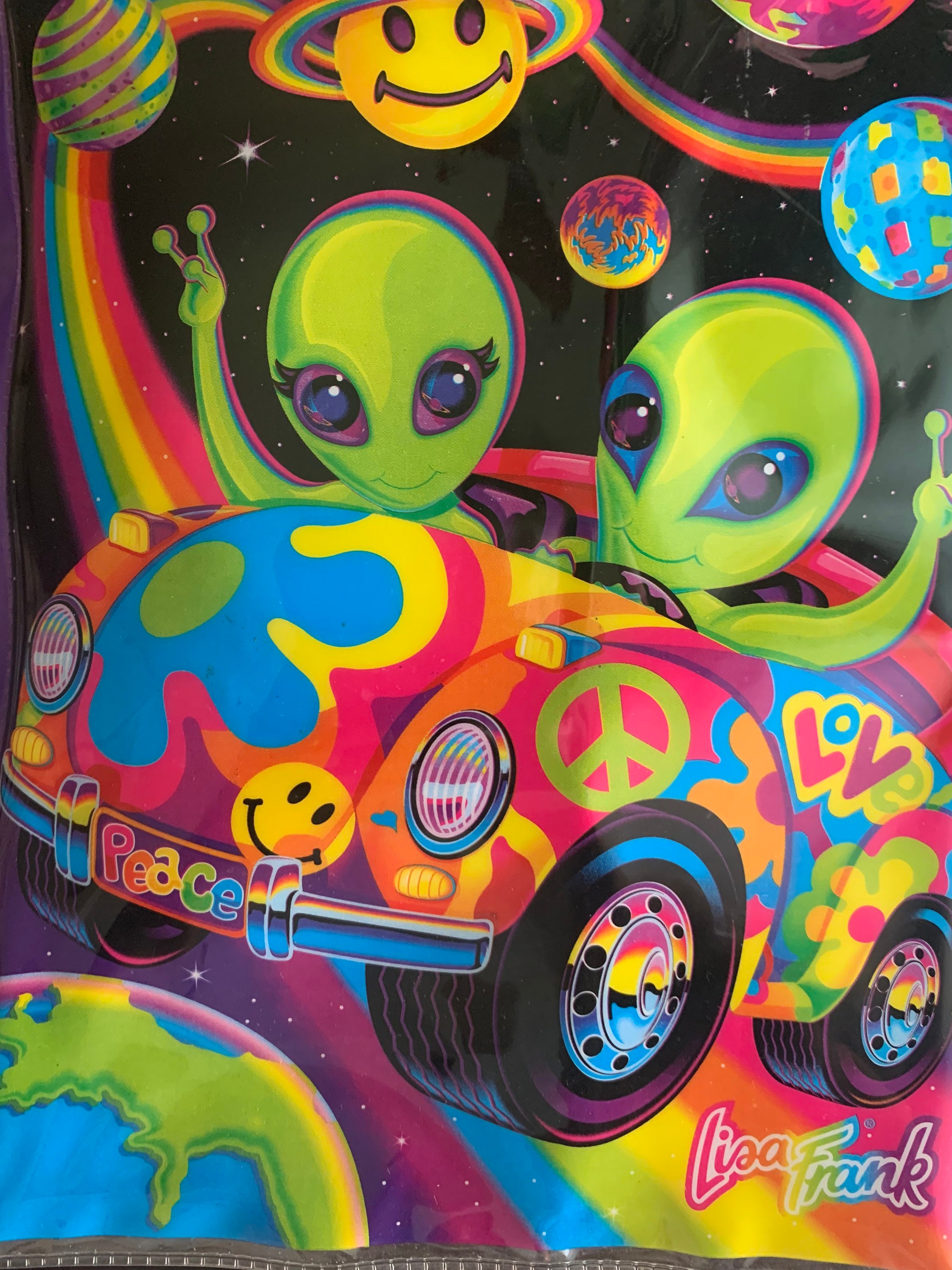 Vintage Lisa Frank ZOOMER & Zorbit aliens 3 anillos grandes | Etsy