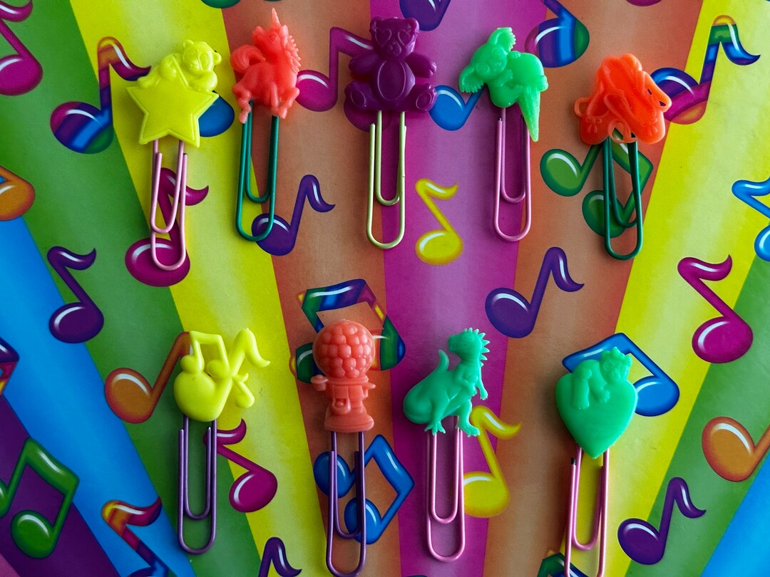 Vintage Lisa Frank 90s Large Color Paper Clips SELECT ONE - Etsy