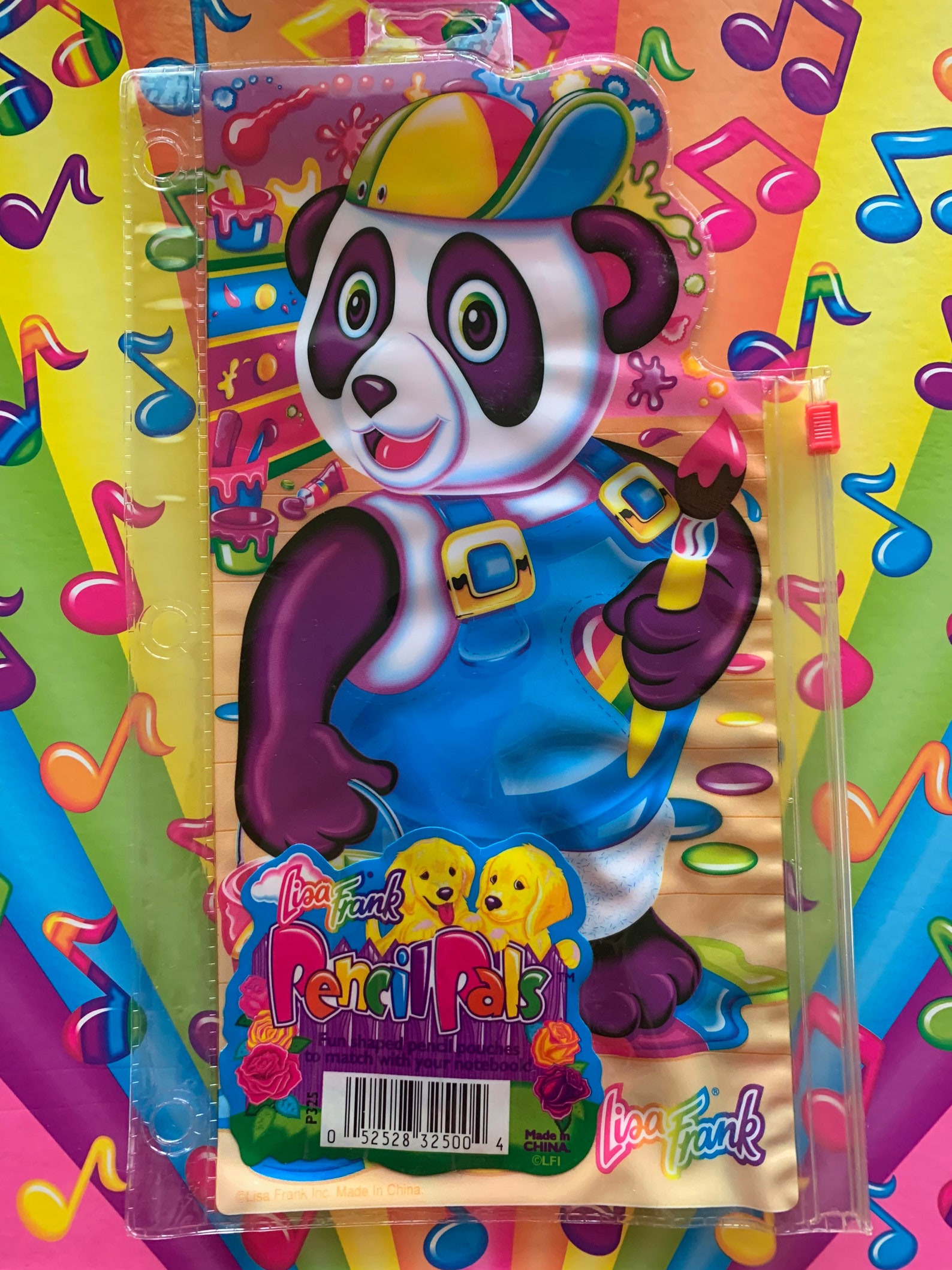 Lisa Frank Vintage Panda Painter PENCIL PALS 3 Ring CLEAR Bag | Etsy