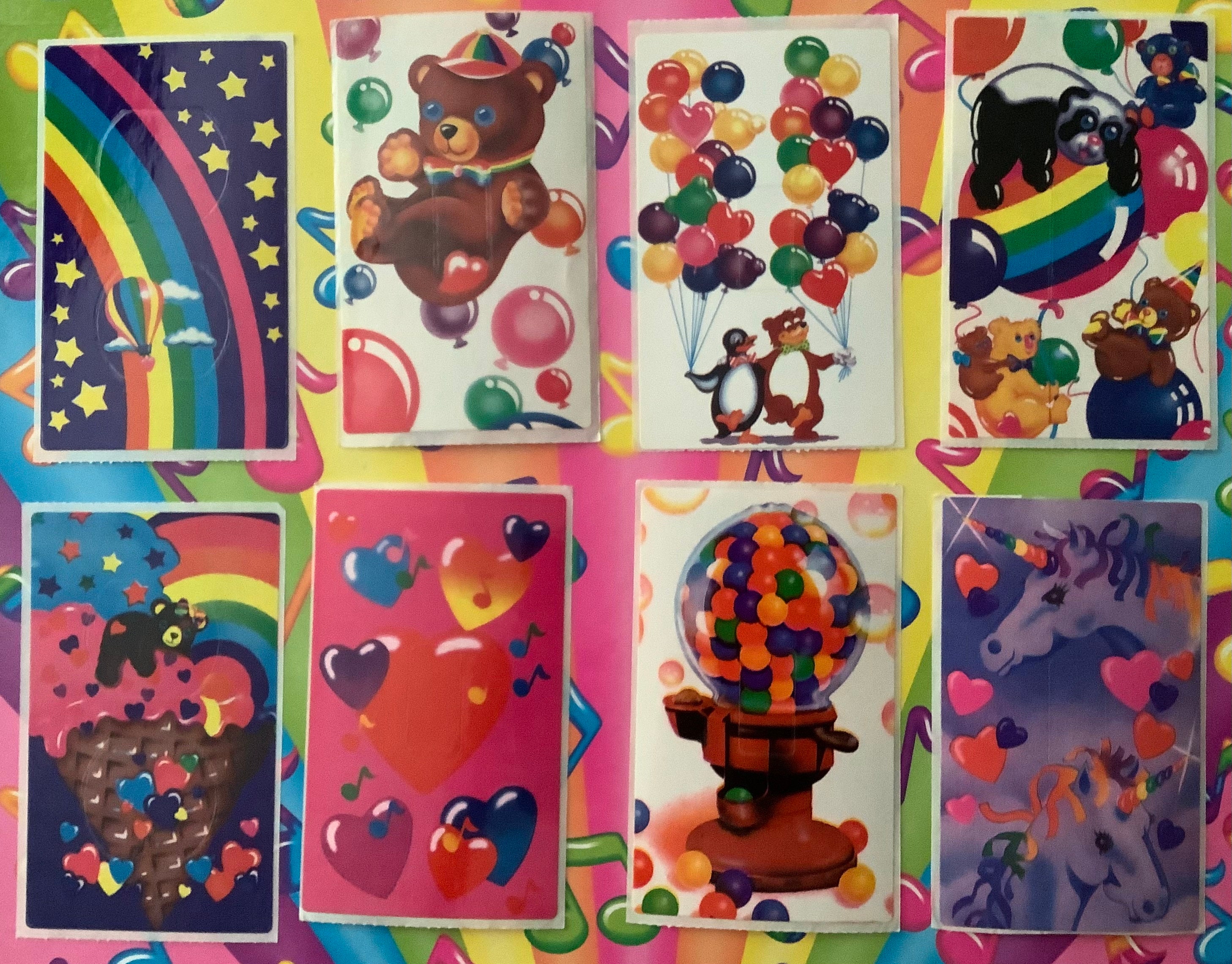 Lisa Frank 80s Vintage Plug or Switchplate Stickers CHOOSE ONE 