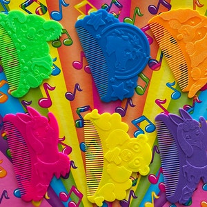 Lisa Frank Vtg Party Favors Easter Spinning Tops Maze kaleidoscope