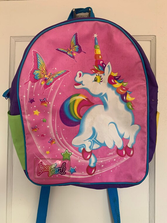 Vintage 1980s Lisa Frank MARKIE Pink BACKPACK