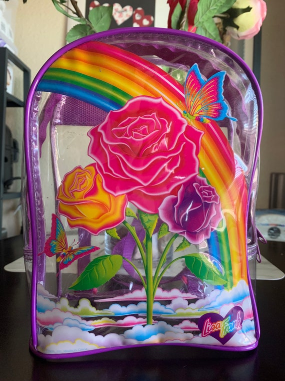 lisa frank clear backpack