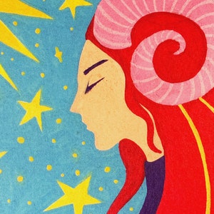 PRINT ARIES ARIES zodiac horoscope image 3