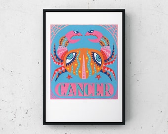 PRINT CANCER CANCER zodiac sign