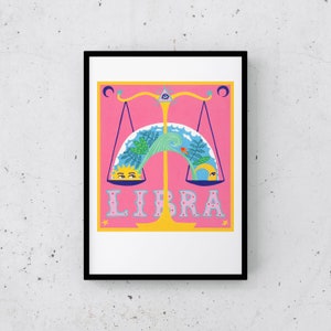 PRINT LIBRA LIBRA horoscope zodiac zodiac