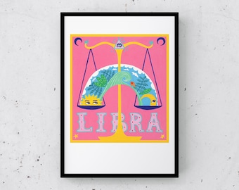 PRINT LIBRA LIBRA horoscope zodiac zodiac