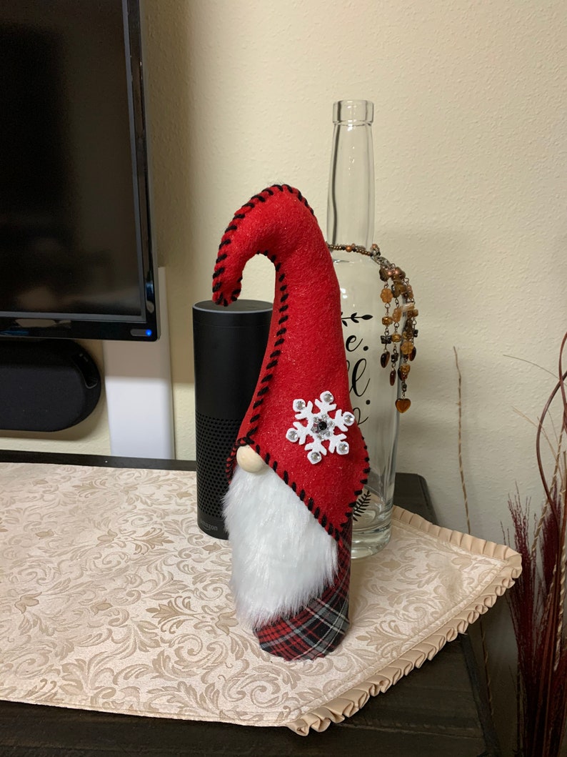 Printable Tutorial Instructions Pattern for Wine Bottle Gnome With
