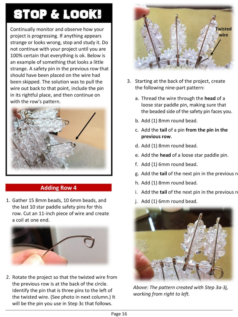 Printable Tutorial Instructions for Crystal Christmas Tree Etsy