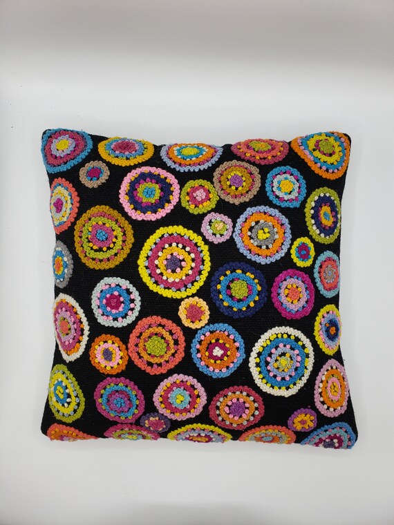 Handmade embroidered pillow cover Hand embroidery pillow Etsy