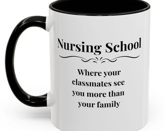 Rolig sjuksköterskestudentmugg, sjuksköterskeutbildningspresent till blivande sjuksköterska, sjuksköterskestudentkaffekopp, examenspresentidé, läkarutbildningshumor