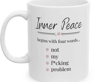 Taza con palabrotas divertidas para mejores amigos, compañeros de trabajo y familiares: regalo sarcástico para mujeres, taza con groserías e inapropiadas.