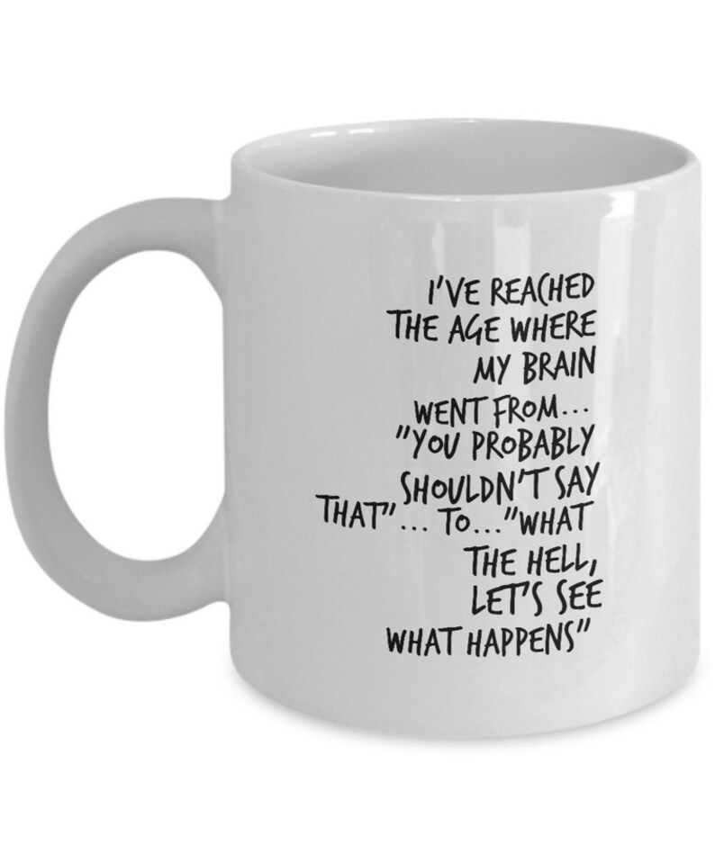 Old Age Gift Mug. Funny Grandparent Present. Elderly Man or Womans Gift ...