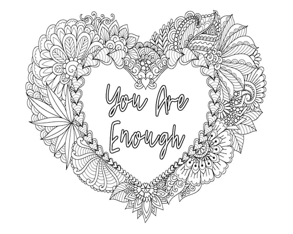 inspirational quotes coloring pages for adults zentangle etsy canada