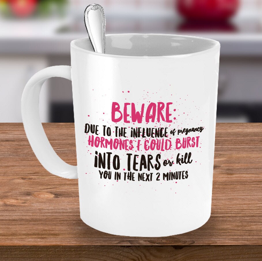 Taza Divertida Para Embarazadas, Con Texto En Inglés