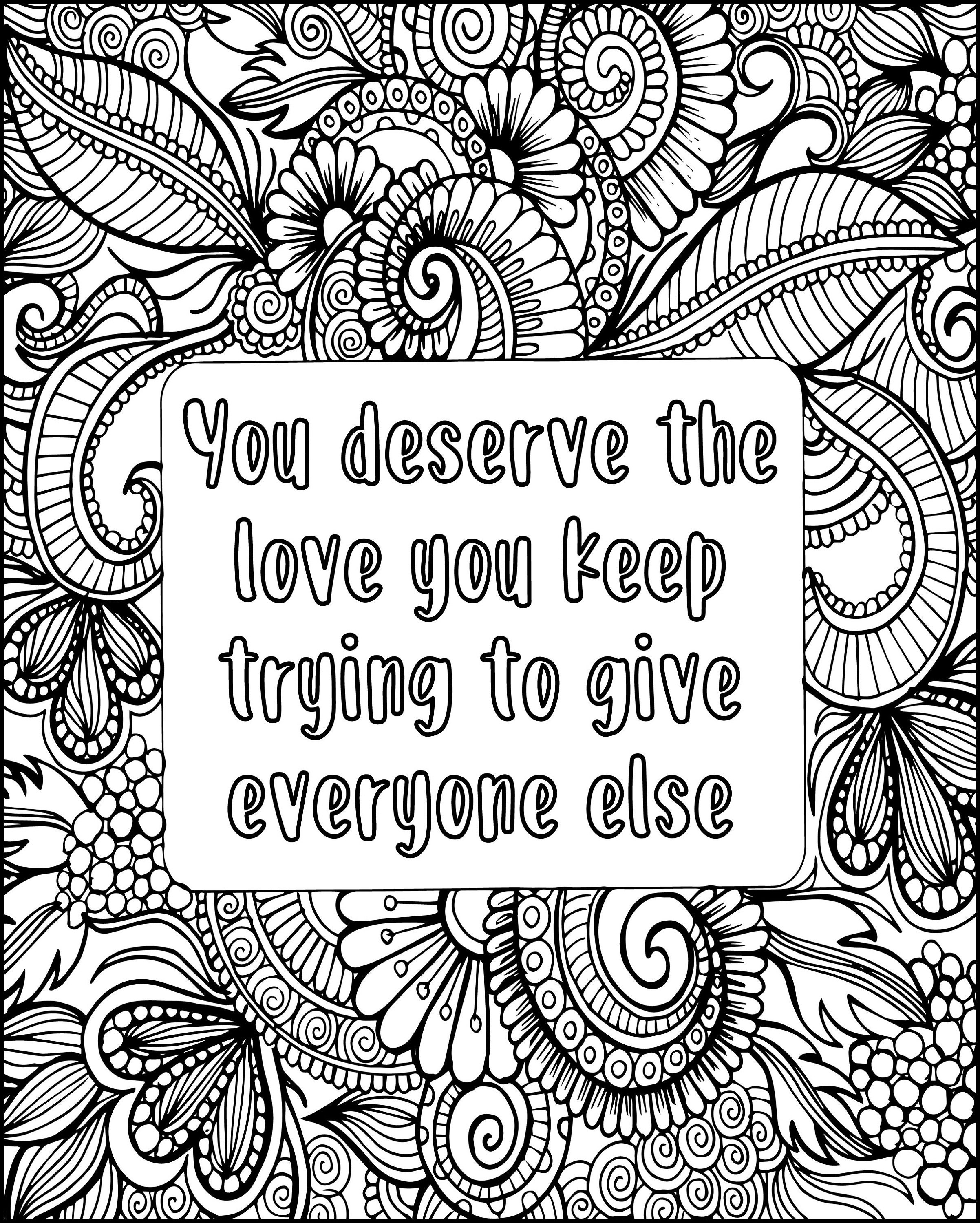 adult coloring pages inspirational