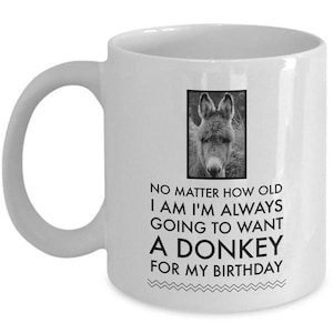 Donkey Mug 11oz - Donkey Birthday Gift For Donkey Lovers - Donkey Present - Chrstmas Gifts For Her - Donkey Gifts For Women - Donkey Cup Mom