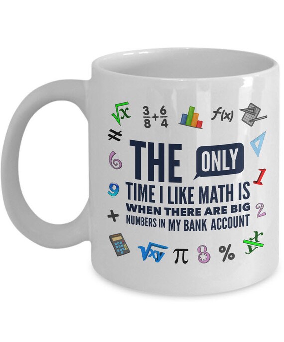 Maths Super hero Funny Mug Novelty Gift Mugs