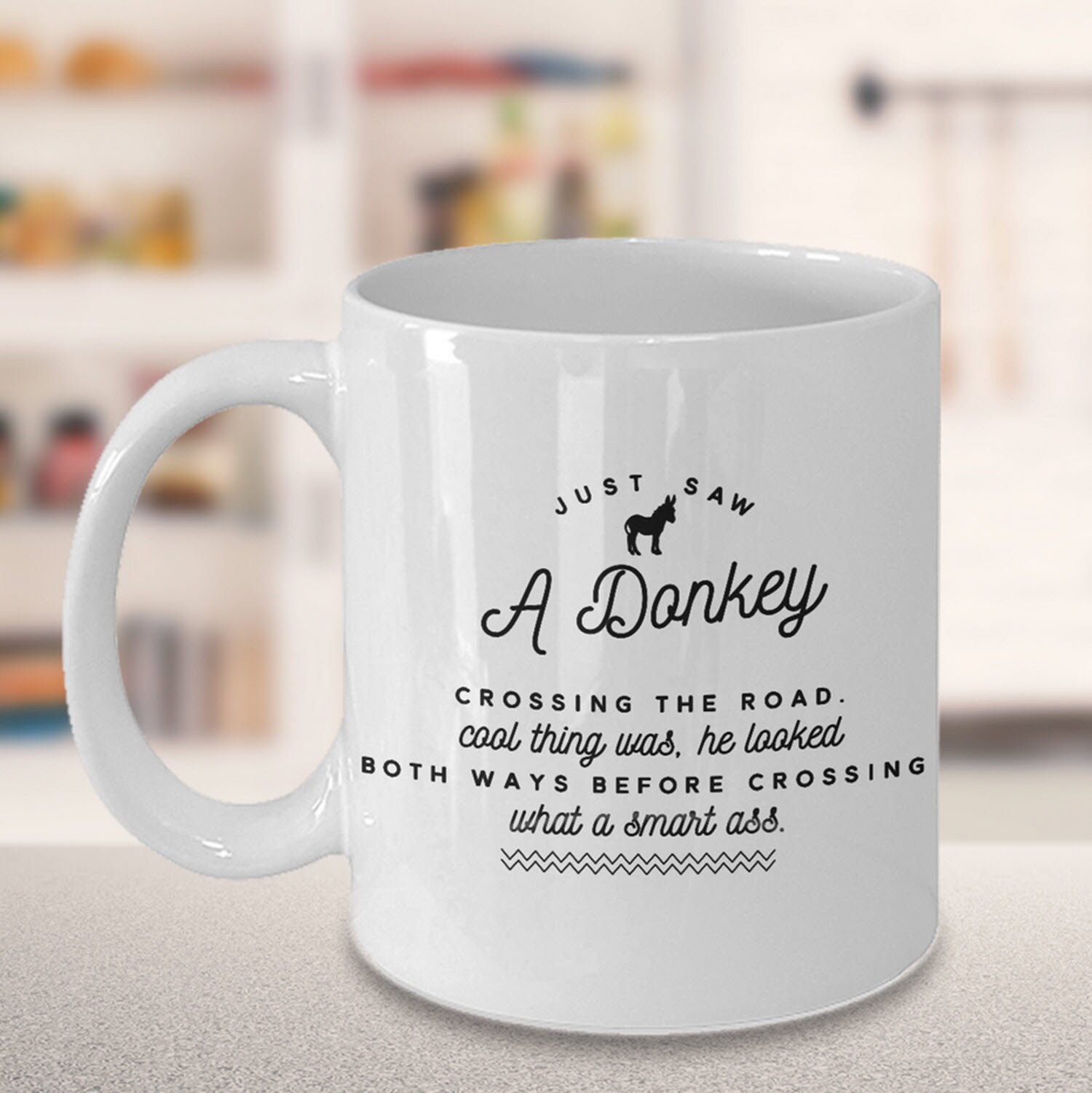 Funny Donkey Mug White Donkey Coffee Gift for Donkey Lovers Funny