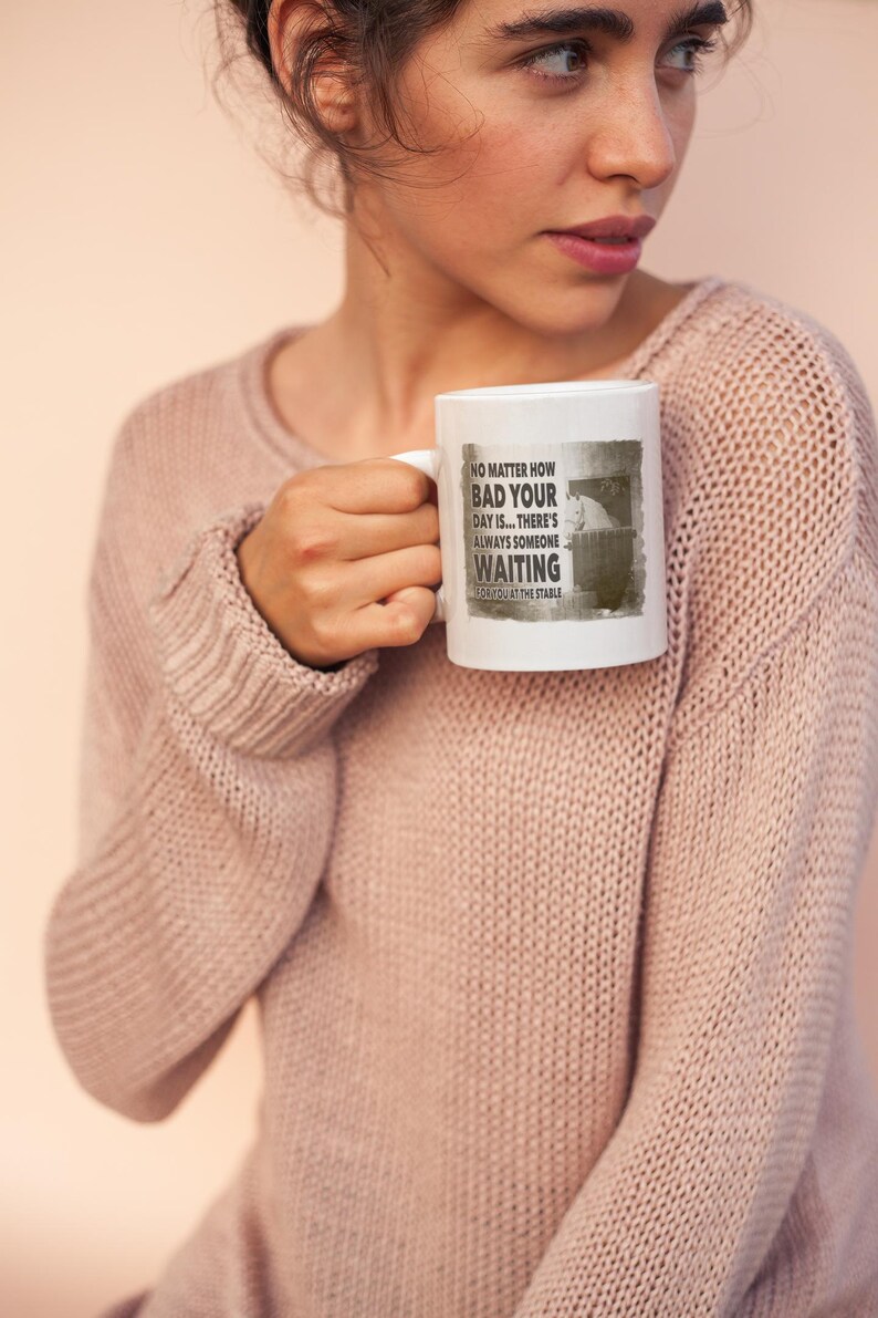 Horse Lover Mug – “Always Someone Waiting at the Stable” Quote Coffee Cup Gift for Equestrians, Riders, Horse Owners & Barn Friends image 9