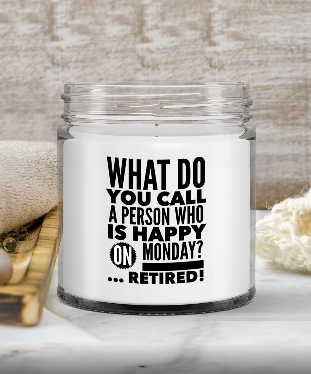 Funny Retirement Gift for Him or Her. Retirement Candle. Retiring Gifts