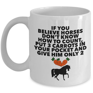 Taza divertida del caballo. Regalos de caballos para mujeres u hombres. Yegua. Regalo para los amantes de los caballos para él o ella. Regalo de dama de caballo. Regalos equinos para él o ella