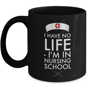 Tasse drôle d&#39;école d&#39;infirmières pour lui/elle - cadeau d&#39;infirmière d&#39;école pour des femmes/hommes - cadeaux d&#39;anniversaire/de Noël pour des étudiants en soins infirmiers - cadeau d&#39;infirmière