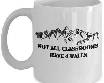 Wilderness Coffee Mug - Ceramic Hiking Gift For Women Or Men Hiking Lovers - Mountains Coffee Mug - Climbing Mug - Gifts For Him Or Her