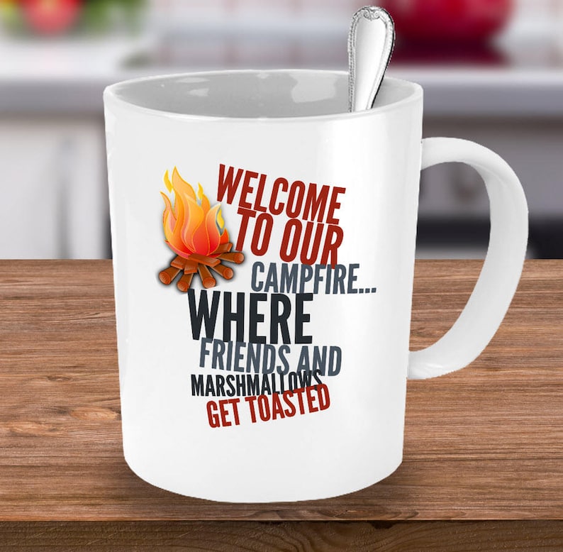 Camping Mug Campfire Coffee Mug Funny Gift for Campers Etsy