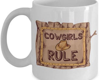Cowgirl Coffee Mug. Cowgirl Gift Cup - Cow Girl Present. Rodeo Mug. Rodeo Mom Gift. Horse Gifts. Barrel Racer GIfts For Women. Horse Present