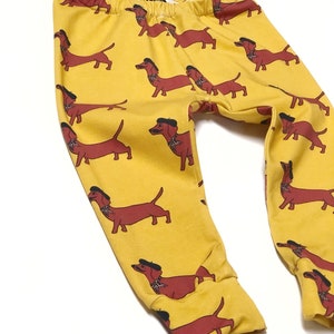 Dachshund Sausage dog children’s leggings, Dog Leggings, Baby Girl, Toddler doggy Leggings, Handmade in Cornwall, Baby Gift