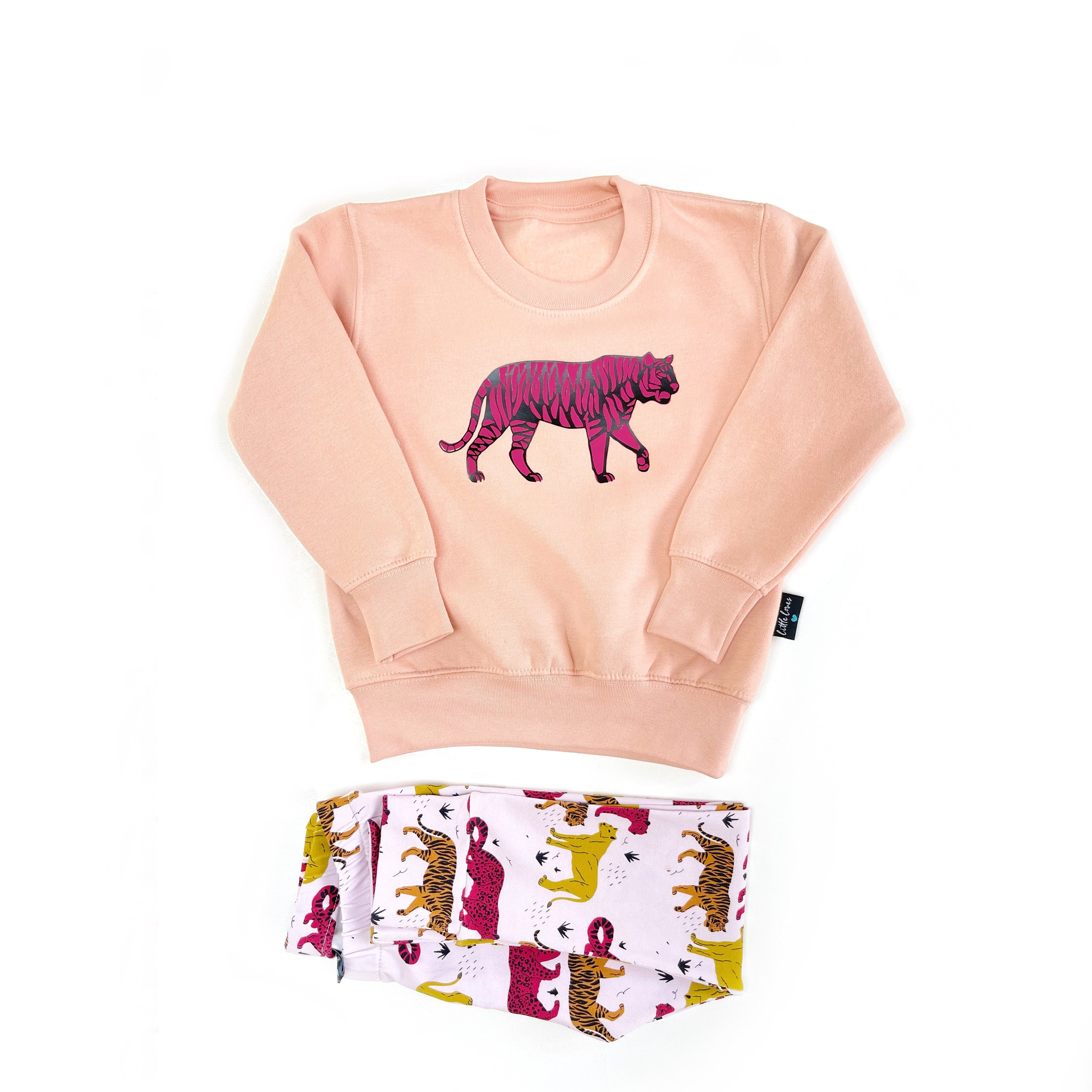 Childrens Tiger Jumper/ Pink Tiger Sweater/ Girls Tiger Top/ - Etsy